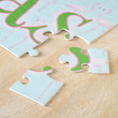 Pink Flamingo Christmas Puzzle (Seite)