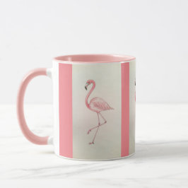 Pink Flamingo Coffee Tasse