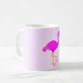 Pink Flamingo Coffee Tasse - Farben auswählen (Vorderseite Links)