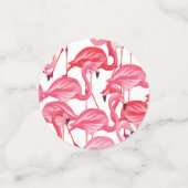 Pink Flamingo Confetti mit passendem Tableware Konfetti (Klein Vorderseite)