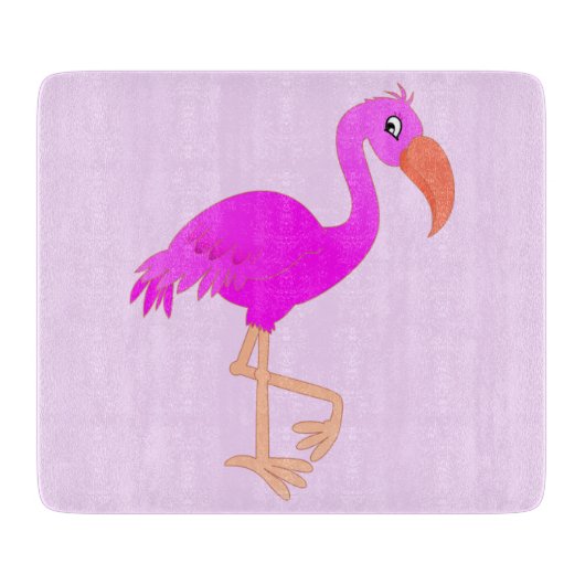 Pink Flamingo Cutting Board - individuell einstell Schneidebrett (Vorderseite)