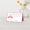 Pink Flamingo Danke für die Tropical Wedding Party