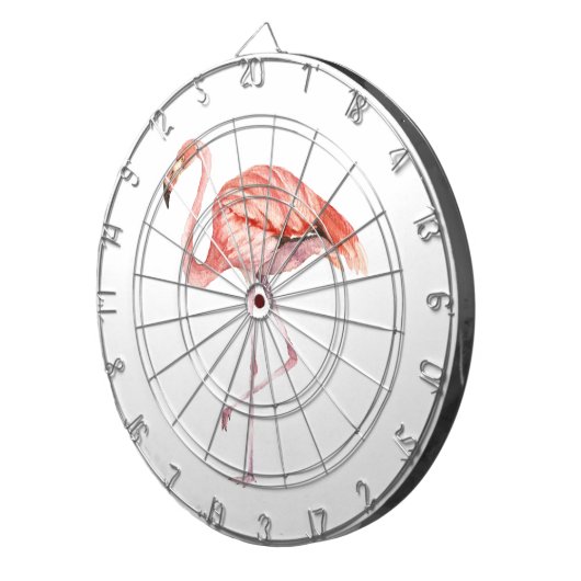 Pink Flamingo Dartscheibe (Vorderseite rechts)