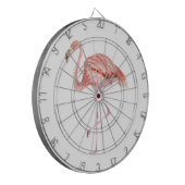 Pink Flamingo Dartscheibe (Vorderseite Links)