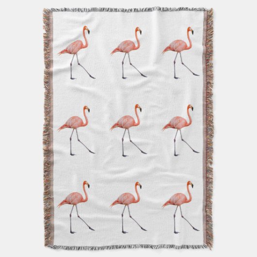 Pink Flamingo Decke (Vorderseite Vertikal)