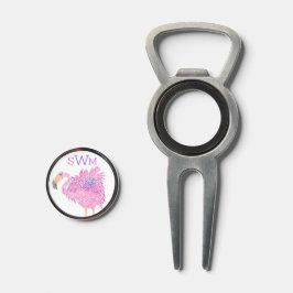 Pink Flamingo Divot Tool Pitchgabel