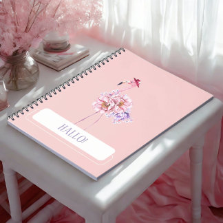 Pink Flamingo - Eine Touch tropischer Eleganz Notizblock