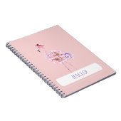 Pink Flamingo - Eine Touch tropischer Eleganz Notizblock (Rechte Seite)