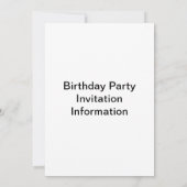 Pink Flamingo Einladung (Rückseite)