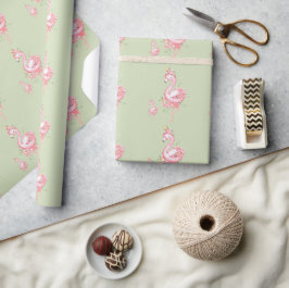 Pink Flamingo Es ist eine Girl Baby Dusche Geschenkpapier