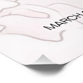 Pink Flamingo Es ist eine Girl Baby Dusche Willkom Poster (Ecke)