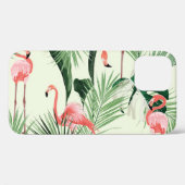Pink Flamingo Exotic Blume Muster Case-Mate iPhone Hülle (Rückseite (Horizontal))