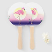 Pink Flamingo Fächer (Vorne und Hinten)