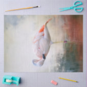 Pink Flamingo Facing Links Decoupage Seidenpapier (Basteln)