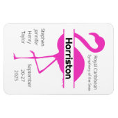 Pink Flamingo Family Cruise Door Magnet (Horizontal)