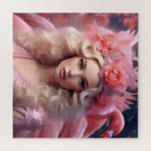 Pink Flamingo Fantasy Beauty Puzzle (Horizontal)