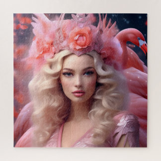 Pink Flamingo Fantasy Beauty Puzzle