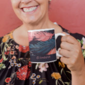 Pink Flamingo Feathers Tropical Themed Patches Kaffeetasse