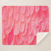 Pink Flamingo Feathersflamingo,feather,pink,textur Sherpadecke (Vorderseite (Horizontal))