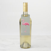 Pink Flamingo Flaschenanhänger (Auf Flasche)