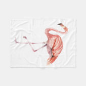 Pink Flamingo Fleecedecke (Vorderseite (Horizontal))