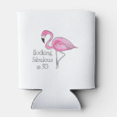 Pink Flamingo Flocking Fabulous bei 30 Dosenkühler (Rückseite)