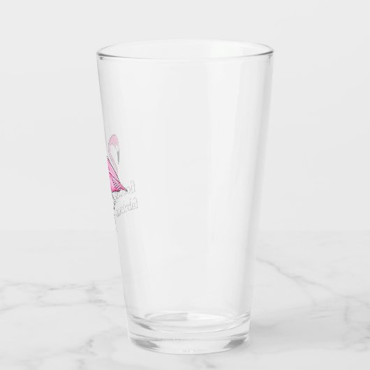 Pink Flamingo Flocking Fabulous Glas (Links)