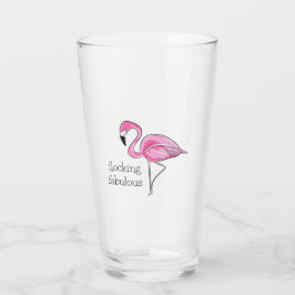 Pink Flamingo Flocking Fabulous Glas