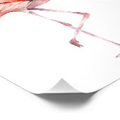 Pink Flamingo Fotodruck (Ecke)