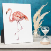 Pink Flamingo Fotoplatte (Seite)