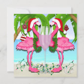 Pink Flamingo Fun Einladung #holidayZ (Vorderseite)