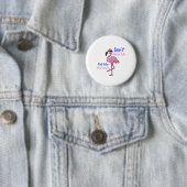 Pink Flamingo Funny Button (Beispiel)
