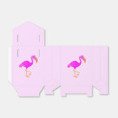 Pink Flamingo Gefallen Box - Ihre Farben / Text Geschenkschachtel (Ungefaltet)