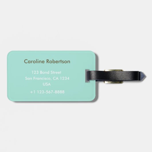 Pink Flamingo Gepäckanhänger (Rückseite horizontal)