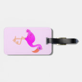 Pink Flamingo Gepäckmarke Gepäckanhänger (Rückseite horizontal)