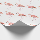Pink Flamingo Geschenkpapier (Ecke)