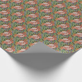 PINK FLAMINGO GESCHENKPAPIER (Ecke)