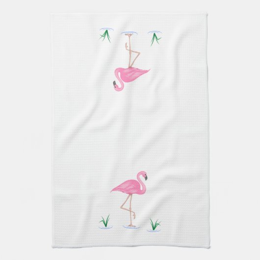 Pink Flamingo Geschirrtuch (Vertikal)