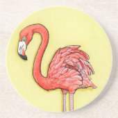 Pink Flamingo Getränkeuntersetzer (Vorne)