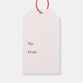 Pink Flamingo Gift Tag Geschenkanhänger (Rückseite)