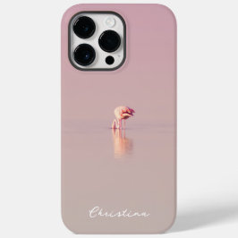 Pink Flamingo Girly Tropical Summer Case-Mate iPhone 14 Pro Max Hülle