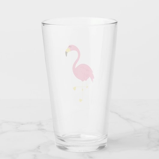 Pink Flamingo Glas (Rückseite)