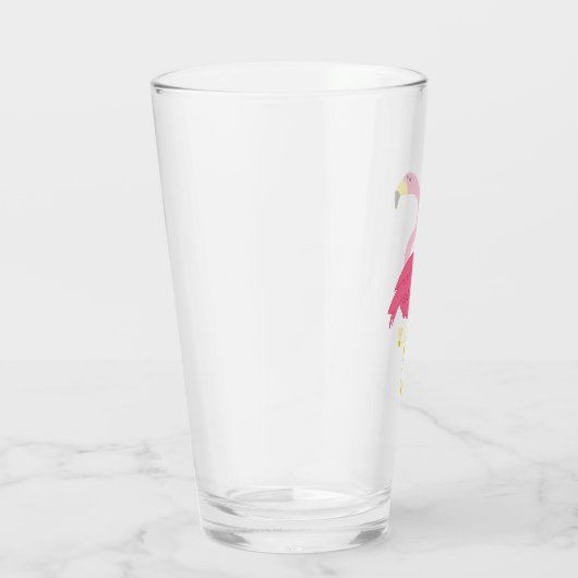 Pink Flamingo Glas (Rechts)