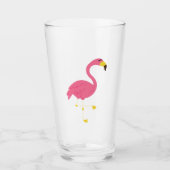 Pink Flamingo Glas (Vorderseite)