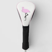 Pink Flamingo Golf Headcover (Vorderseite)