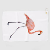 Pink Flamingo Golfhandtuch (Horizontal)