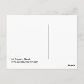 Pink Flamingo Gruppe, viele Flamingos Bild! Postkarte (Rückseite)