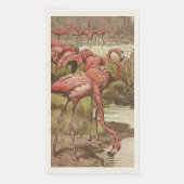 Pink Flamingo Guest Towels Serviette (Vorderseite)