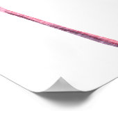 Pink Flamingo & Hibiskus Tropical Banner Poster (Ecke)