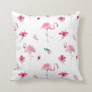 Pink Flamingo & Hibiskus Tropical Summer Glam Kissen